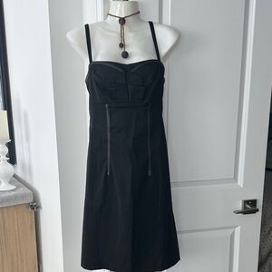 Chic Black Dress with Spaghetti Straps Brand New size L